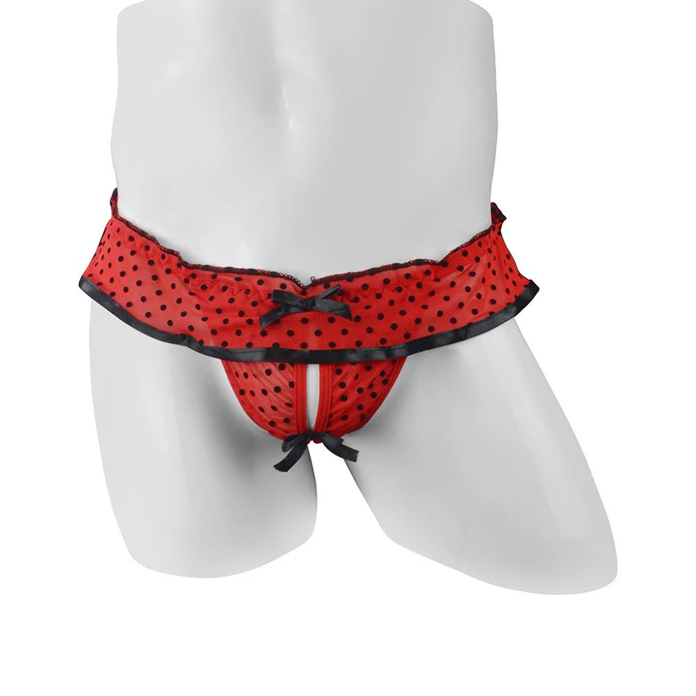 Men's Polka Dot Hollow Out Bowknot Mesh Male Sexy Bulge Pouch Briefs Thongs Panties Underwear Underpants Briefs Male
Men's Polka Dot Hollow Out Bowknot Mesh Male Sexy Bulge Pouch Briefs Thongs Panties Underwear Underpants Briefs Male
