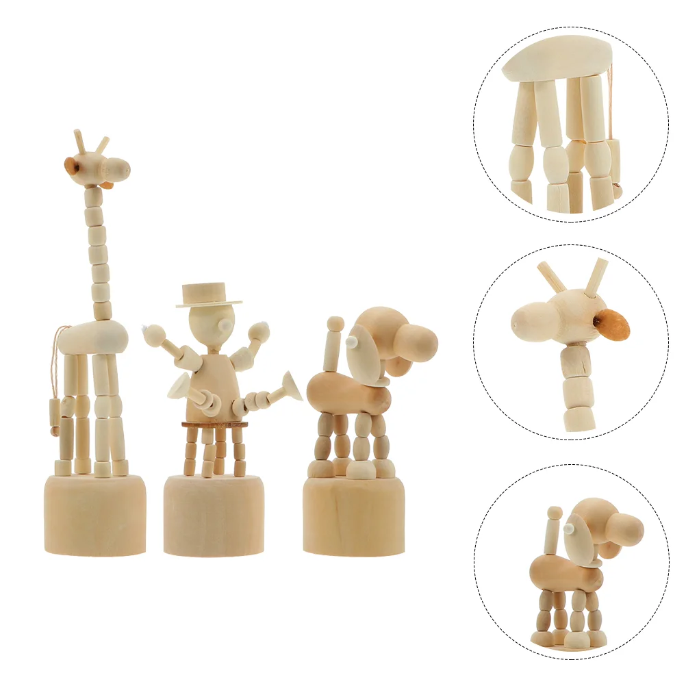 3 Pcs Wooden Animal Ornaments Creative Adornments Adult Toy DIY Crafts Toys Rural Cartoon Shape Decors
3 Pcs Wooden Animal Ornaments Creative Adornments Adult Toy DIY Crafts Toys Rural Cartoon Shape Decors