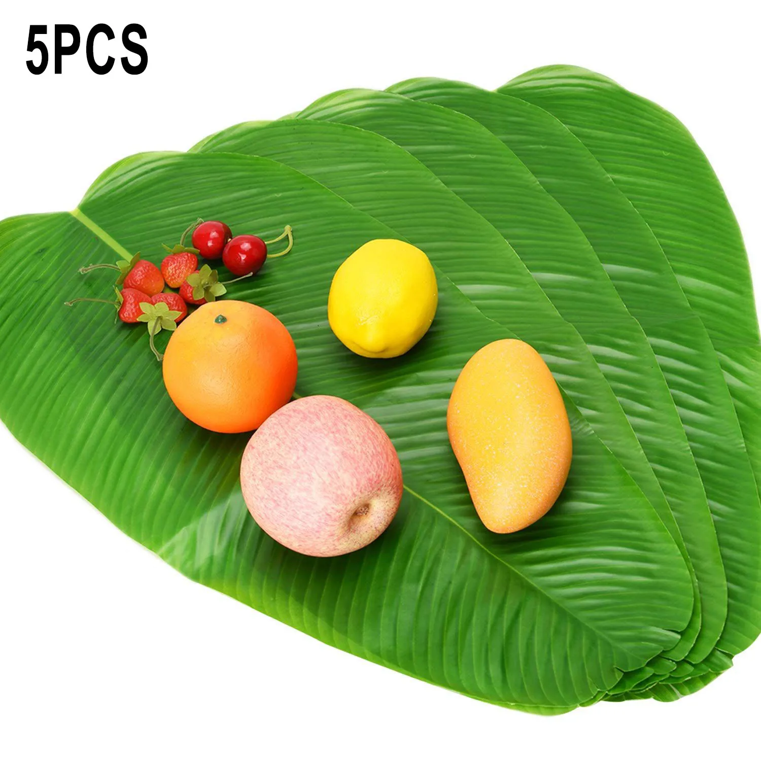 5PCS Large Artificial Banana Leaves Faux Tropical Leaves For Hawaiian Luau Party Desktop Decor Food Drink Placemats Ornament
5PCS Large Artificial Banana Leaves Faux Tropical Leaves For Hawaiian Luau Party Desktop Decor Food Drink Placemats Ornament