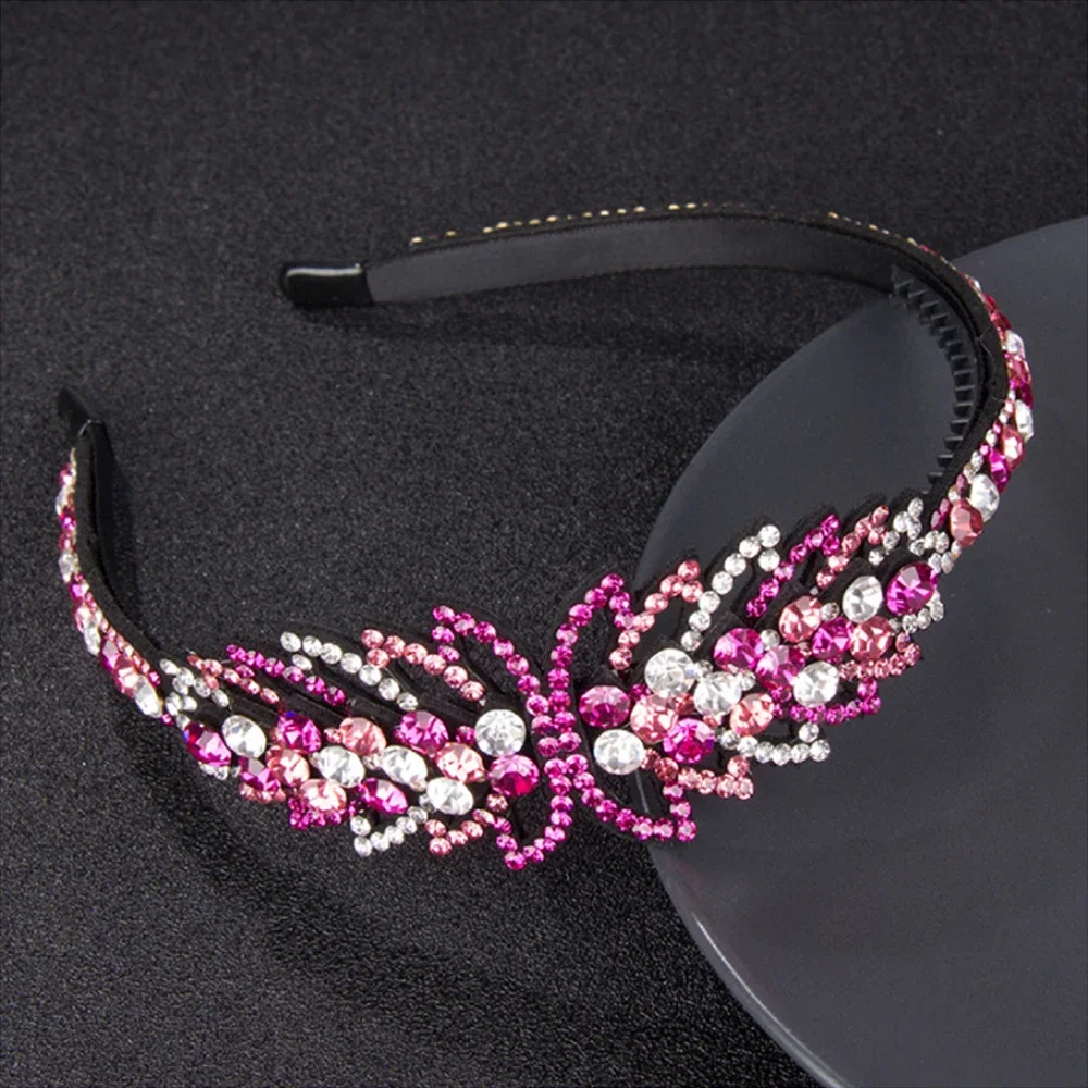 Fashion Temperament Flowers Head Wear Headband for Women Rhinestone Non-slip Border Girl Hairpin Fancy Hair Accessories Gift
Fashion Temperament Flowers Head Wear Headband for Women Rhinestone Non-slip Border Girl Hairpin Fancy Hair Accessories Gift