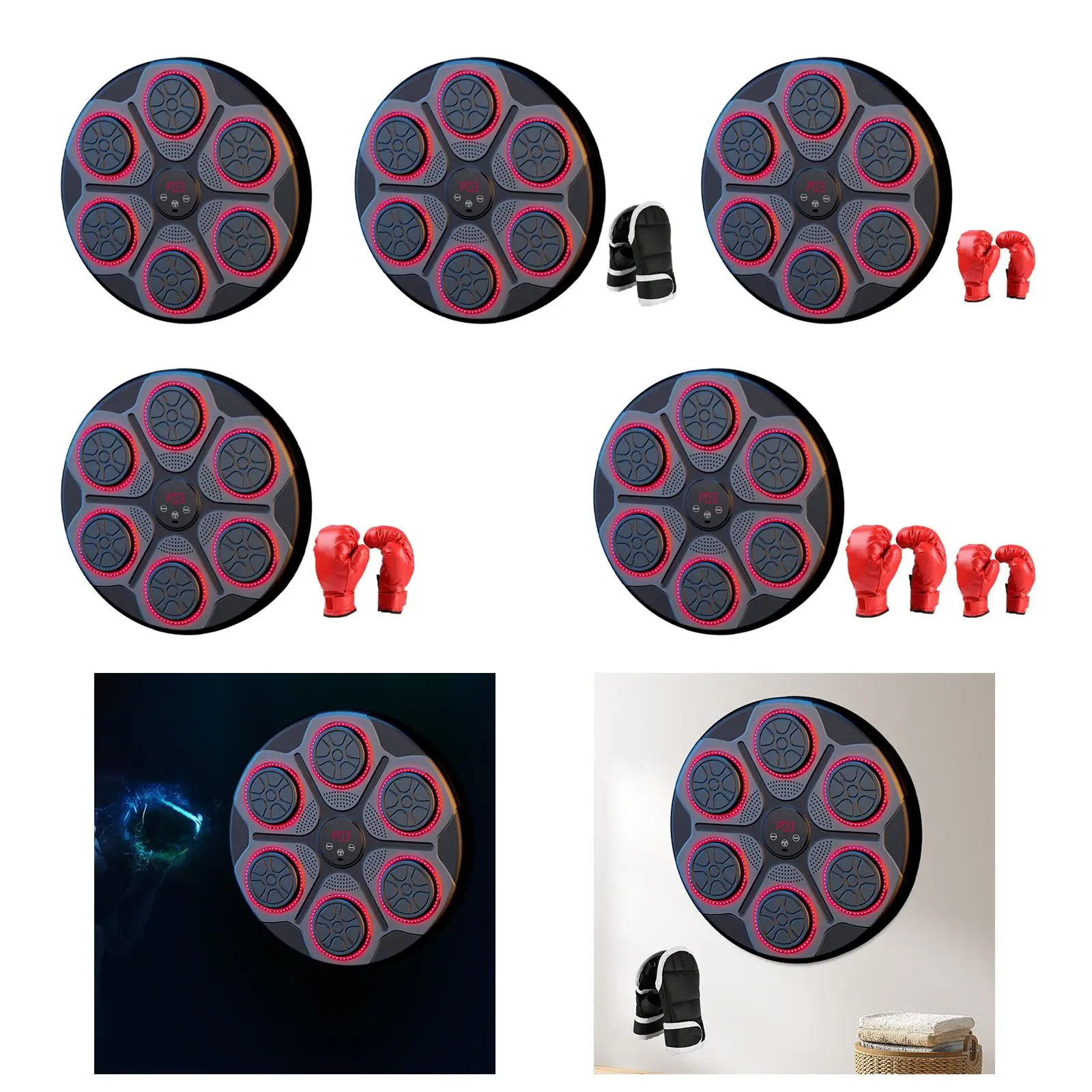 Music Boxing Machine Wall Target Rhythm Wall Target Electronic Boxing Wall Target for Kickboxing Fitness Exercise Gym Practice
Music Boxing Machine Wall Target Rhythm Wall Target Electronic Boxing Wall Target for Kickboxing Fitness Exercise Gym Practice