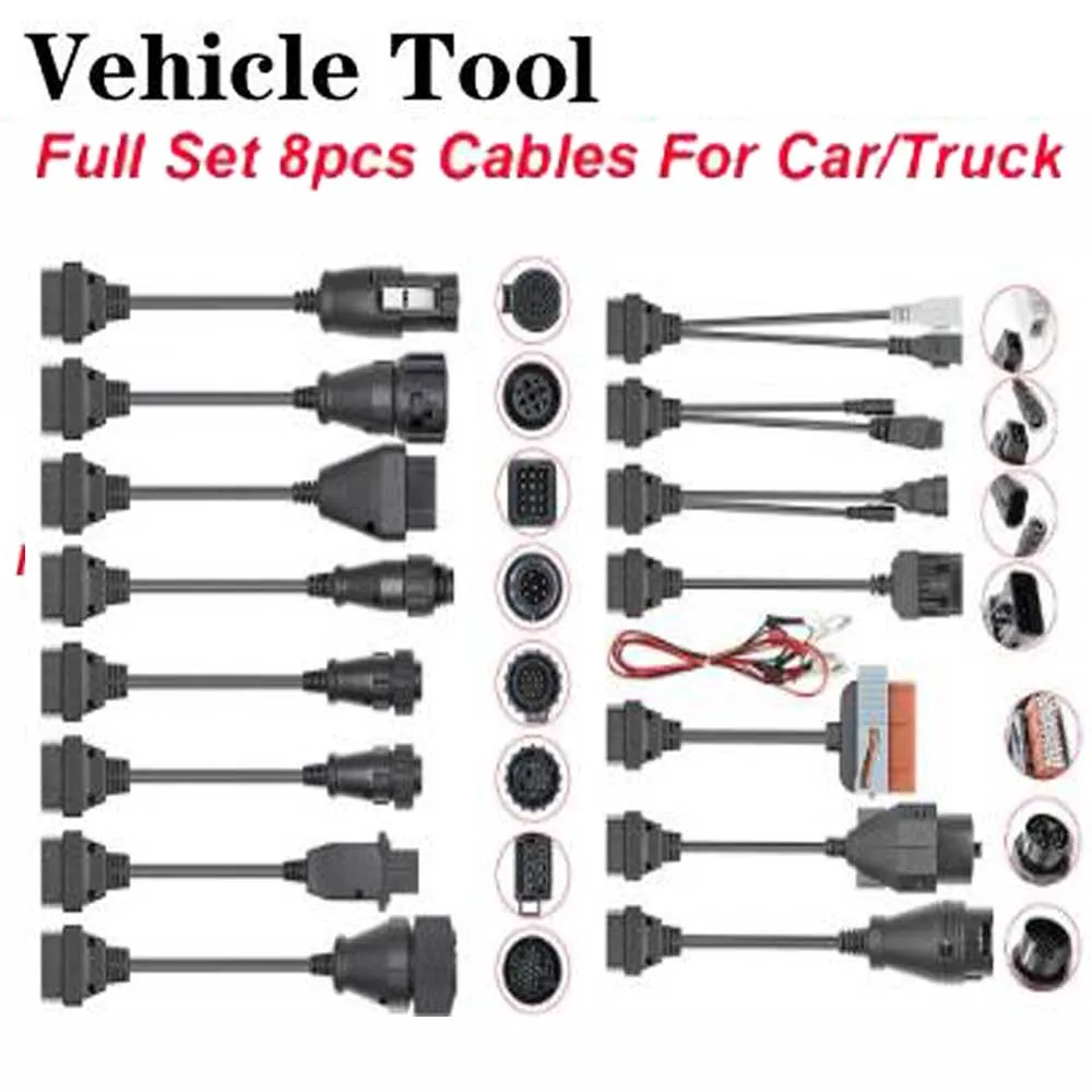 Full Set 8 Cables for Truck Car Automotivo For Scania For Benz OBD OBD2 Scanner Car Diagnostic Auto Tool 8pcs Full Set Cables
Full Set 8 Cables for Truck Car Automotivo For Scania For Benz OBD OBD2 Scanner Car Diagnostic Auto Tool 8pcs Full Set Cables