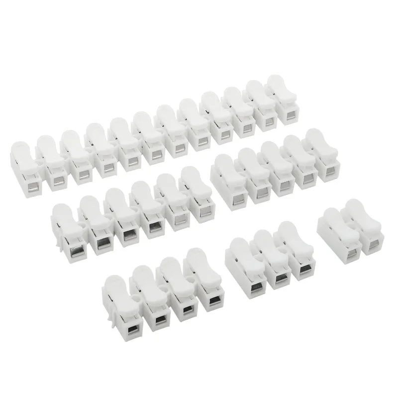 

Electrical Cable Connectors CH2/CH3/CH4/CH5/CH6/CH12 Quick Splice Lock Wire Terminals Set press type terminal block wire connect