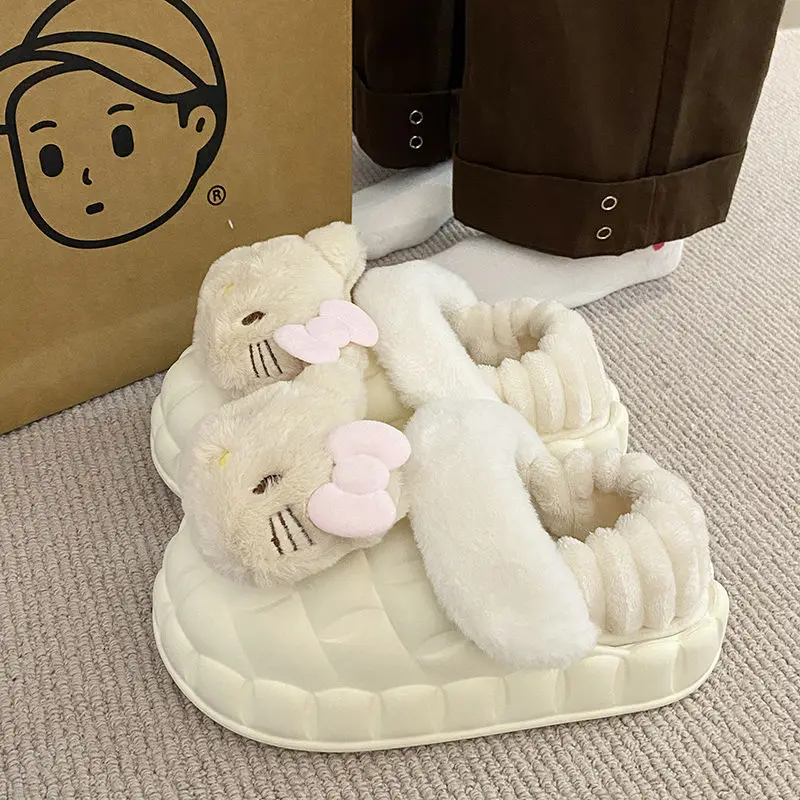 New Models Anime Figure Hello Kitty Cotton Slippers Cartoon Cute Indoor Anti Slip and Waterproof Warm Plush Cotton Slippers
New Models Anime Figure Hello Kitty Cotton Slippers Cartoon Cute Indoor Anti Slip and Waterproof Warm Plush Cotton Slippers