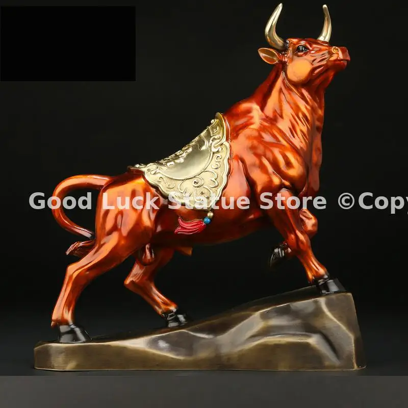 

Good luck home SHOP BAR CLUB Business Stock market finance Mascot bring wealth money LUCK bronze Fortune COW BULL statue