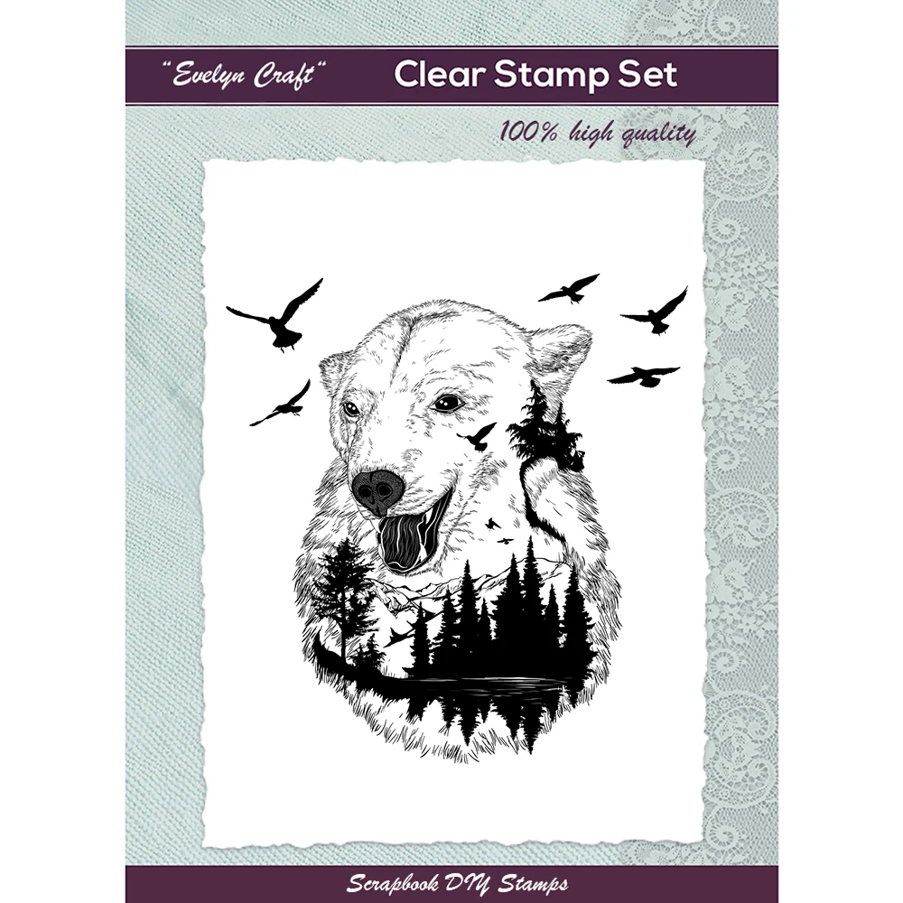 

21 Animals Landscape Clear Stamps/Seal for DIY Scrapbooking Card Making Album Decorative Silicone Stamp Craft