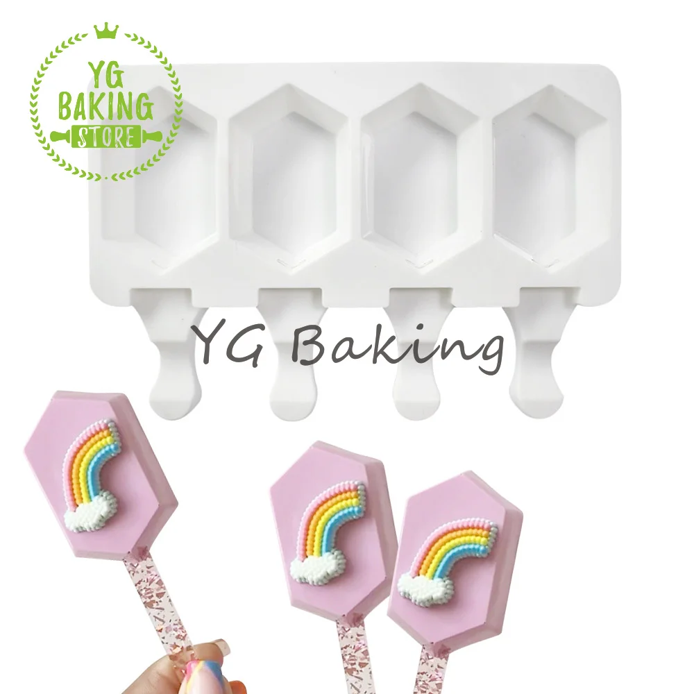 Dorica 4 Cavities Prismatic Diamond Ice Cream Mold Diy Chocolate Mould Cake Decorating Tools 3D Kitchen Supplies Bakeware
Dorica 4 Cavities Prismatic Diamond Ice Cream Mold Diy Chocolate Mould Cake Decorating Tools 3D Kitchen Supplies Bakeware