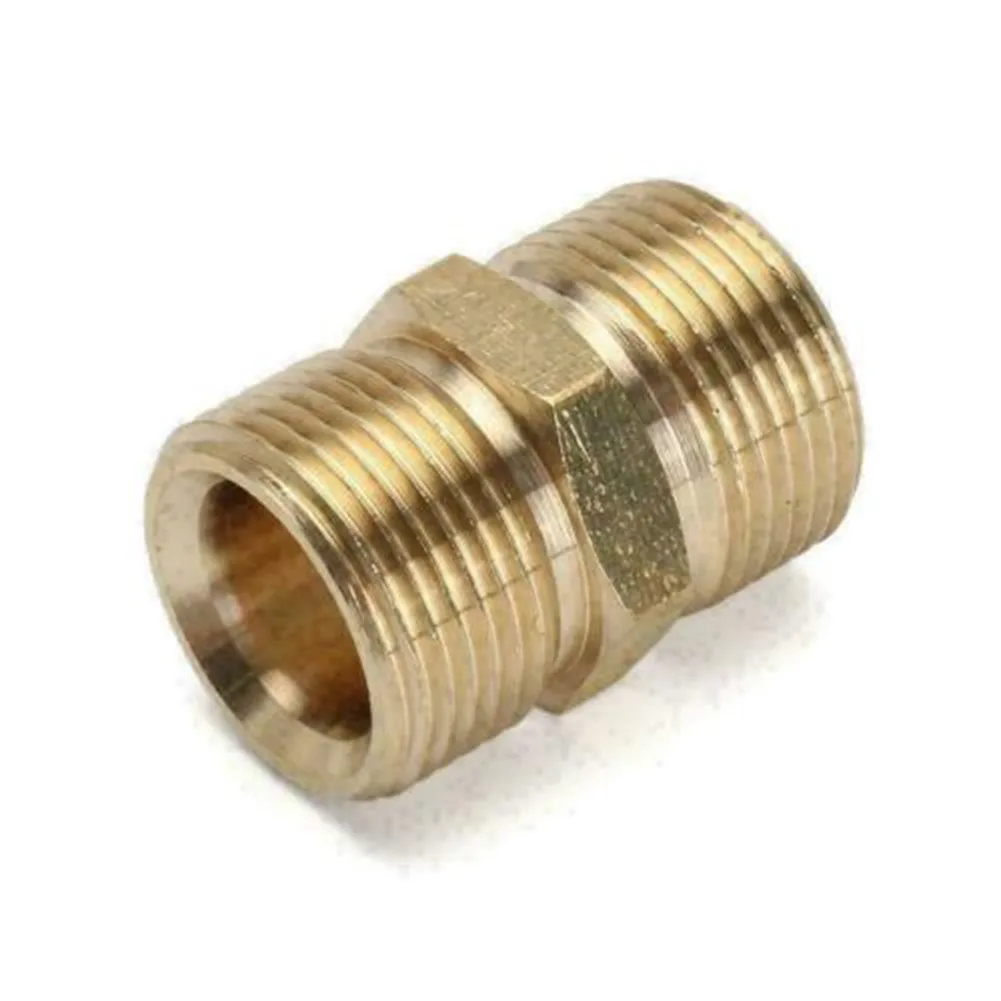 2pcs Copper M22 14mm Plug To M22 15mm Plug Conversion Adaptor Pressure Washer Hose Outlet Gold Pressure Washer Parts
2pcs Copper M22 14mm Plug To M22 15mm Plug Conversion Adaptor Pressure Washer Hose Outlet Gold Pressure Washer Parts