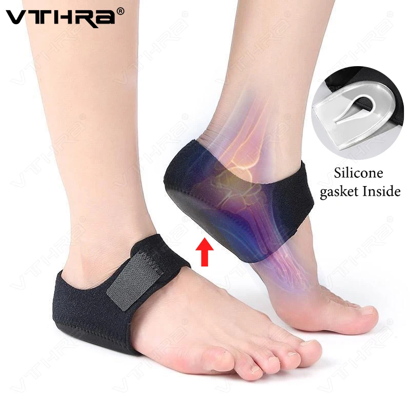 

Plantar Fasciitis Silicone Heel Protector for Spurs Shock Absorption Shoes Pads U Cup Half-yard Socks Sleeve Pain Relief Insoles