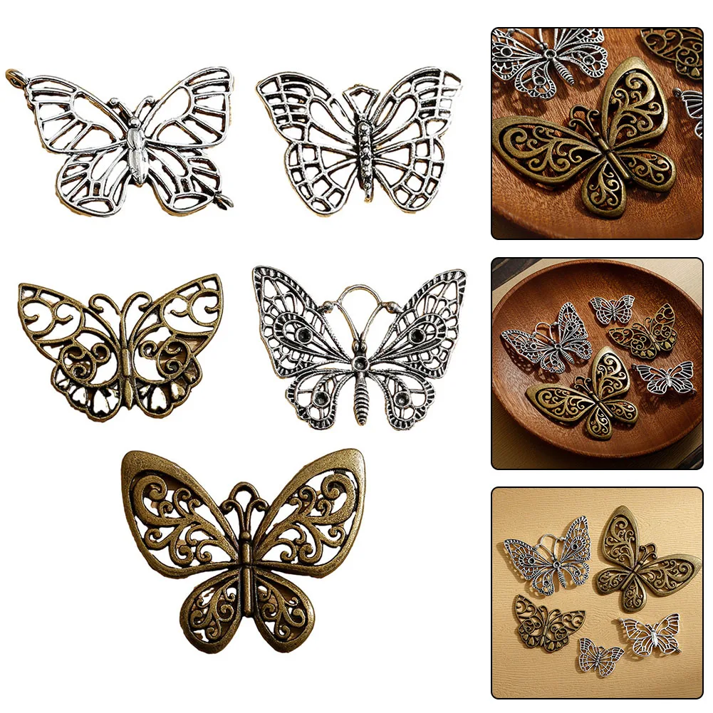 5pcs Metal Butterfly Jewelry Pendant Jewelry Bronze Handmade Bracelets Necklace Ornaments Making Clothes Bag Hanging Decorations
5pcs Metal Butterfly Jewelry Pendant Jewelry Bronze Handmade Bracelets Necklace Ornaments Making Clothes Bag Hanging Decorations