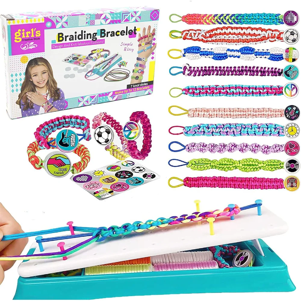 Friendship Bracelet Making Kit, Fancy Bracelet Maker Crafts ToysBest Birthday Gifts for Girl Age 8-12 Popular Bracelet String
Friendship Bracelet Making Kit, Fancy Bracelet Maker Crafts ToysBest Birthday Gifts for Girl Age 8-12 Popular Bracelet String