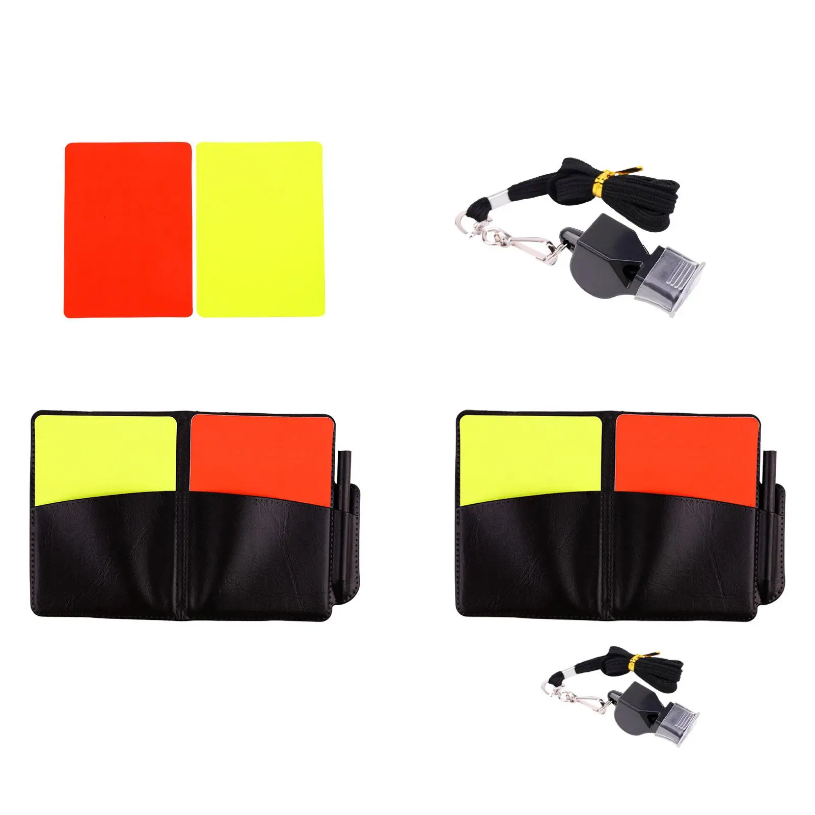 

Soccer Referee Cards PVC Durable Red Card Yellow Card for Volleyball Football Match Soccer Game Outdoor Sports Competition Coach