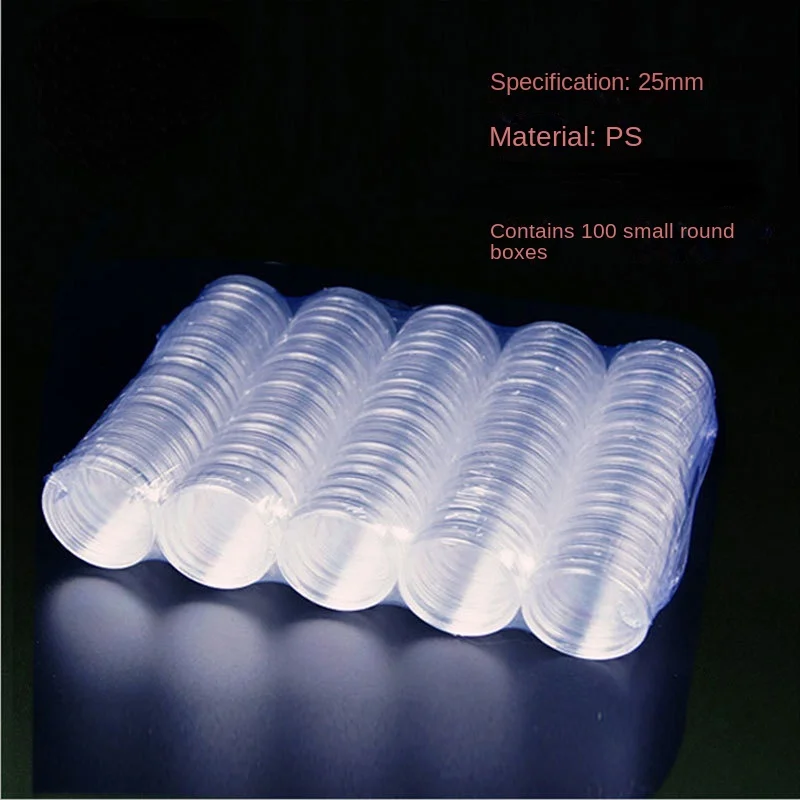 100Pcs Coin Collection Crystal Round Box Transparent Coin Box Commemorative Coin Protection Box Inner Diameter 25mm
100Pcs Coin Collection Crystal Round Box Transparent Coin Box Commemorative Coin Protection Box Inner Diameter 25mm