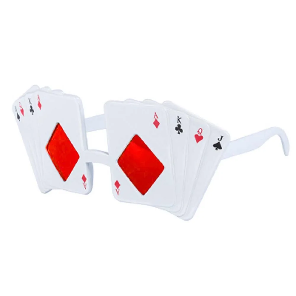 

Poker Glasses Kids Adult Jack Queen King Ace Sunglasses for Las Vegas Party Casino Night Playing Card Theme Decor Supplies