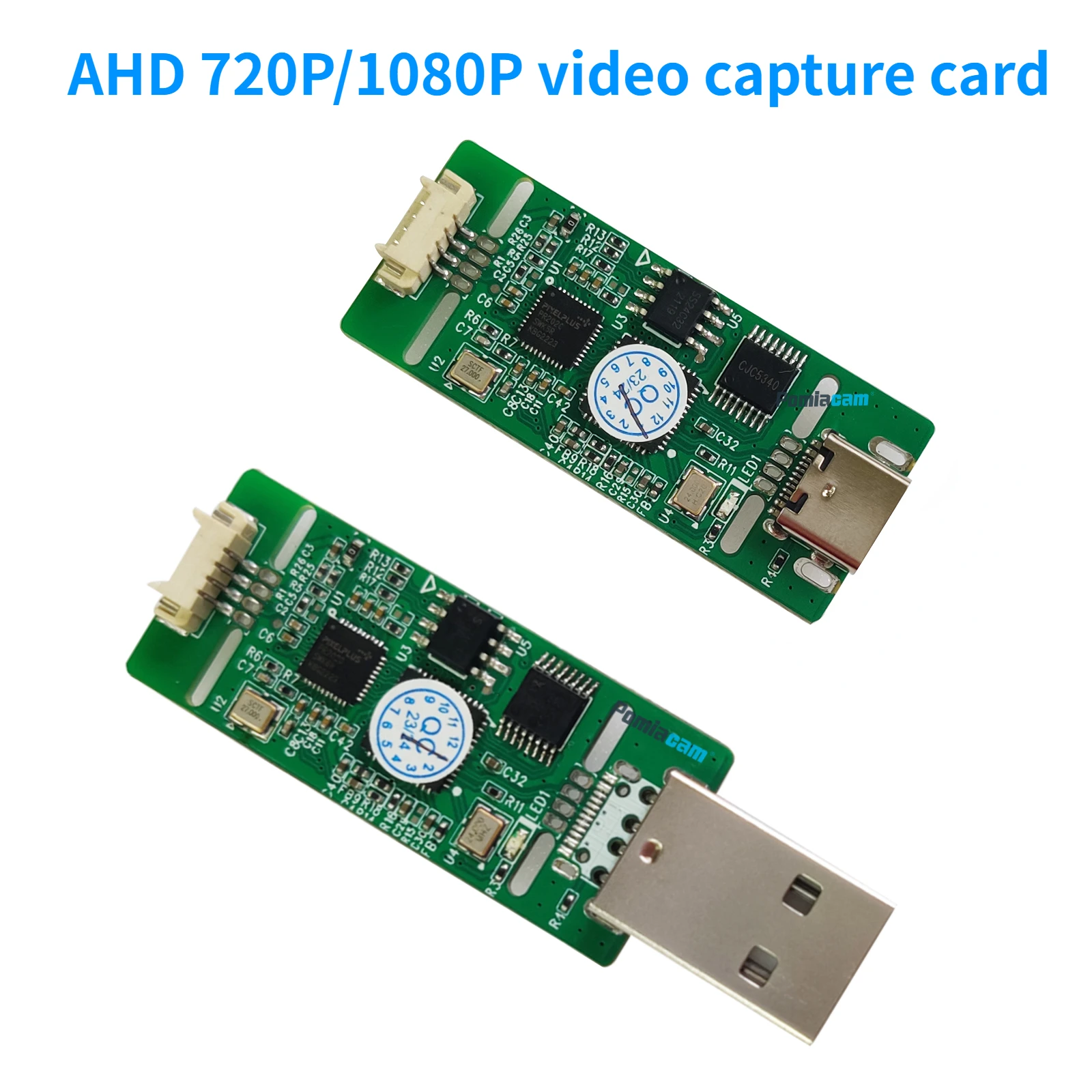

Модуль AHD на Type-c, аналоговый сигнал AHD 720P/1080P на USB для захвата цифрового USB, модуль камеры для Android, бесплатное подключение и воспроизведение