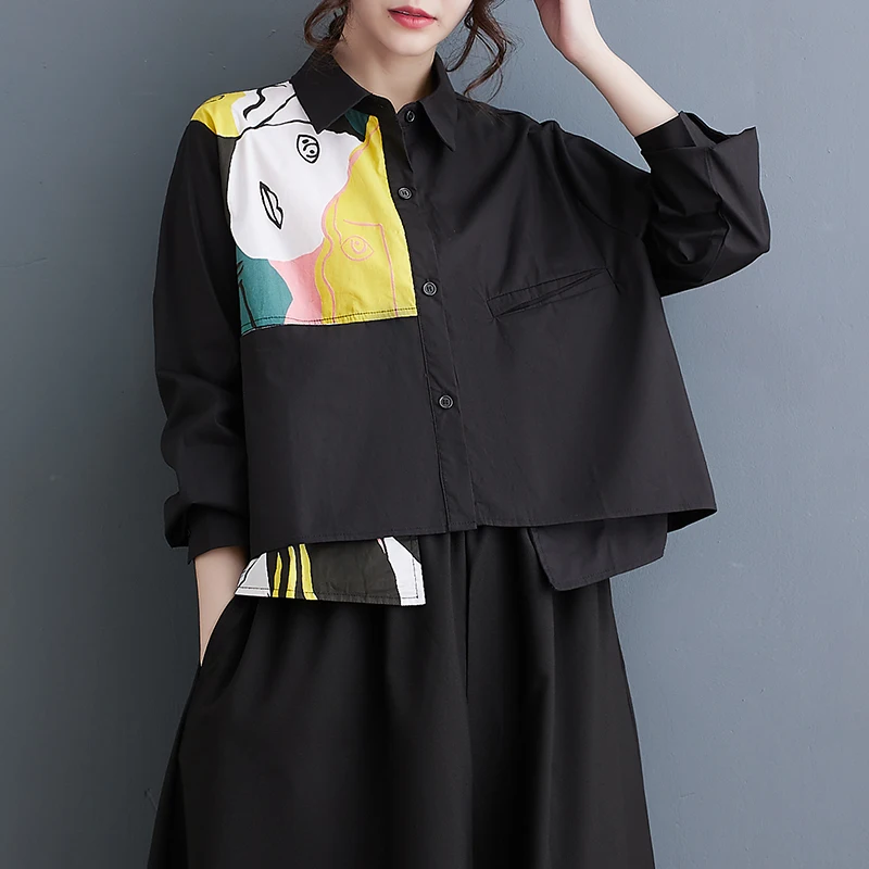 2024 New Arrival Korea Style Print Patchwork Chic Lady Spring Casual Blouse Shirt Street Fashion Women Autumn Outwear Blouse
2024 New Arrival Korea Style Print Patchwork Chic Lady Spring Casual Blouse Shirt Street Fashion Women Autumn Outwear Blouse