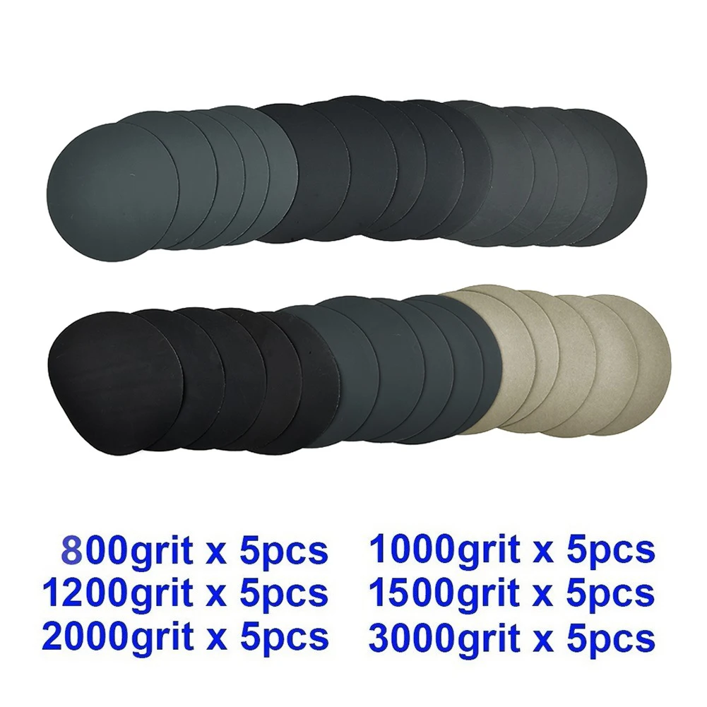30Pcs 75mm/125mm Hook&Loop Wet/Dry 800 1000 1200 1500 2000 3000 Grit Sanding Discs Sandpaper Round Disk Sand Sheet Power Tool
30Pcs 75mm/125mm Hook&Loop Wet/Dry 800 1000 1200 1500 2000 3000 Grit Sanding Discs Sandpaper Round Disk Sand Sheet Power Tool