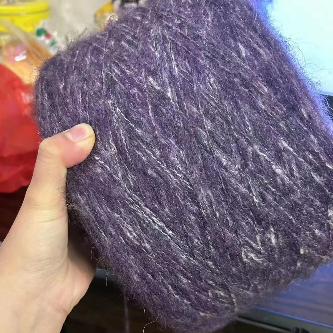 

Mohair Silk Wool Yarn for Knitting, Plush Angora Crochet Thread, Soft DIY Sweater, Scarf Shawl, Puffy Line, 500g, Free Shipping