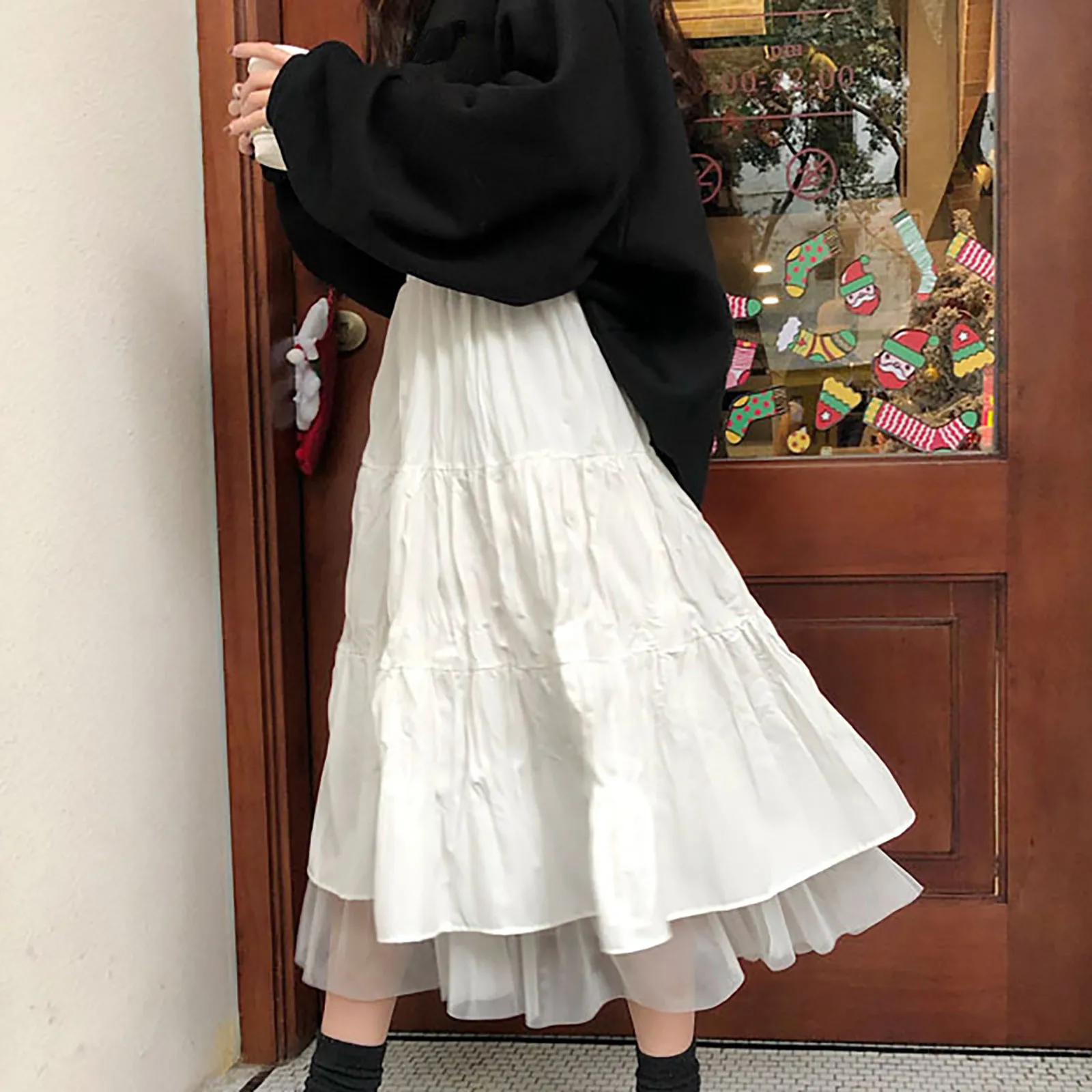 Long Skirt Woman Slim Fit Elegant Party Solid Color Pleated Ruched Ruffle Casual Summer Suit Set Women Suit For Summer Faldas
Long Skirt Woman Slim Fit Elegant Party Solid Color Pleated Ruched Ruffle Casual Summer Suit Set Women Suit For Summer Faldas