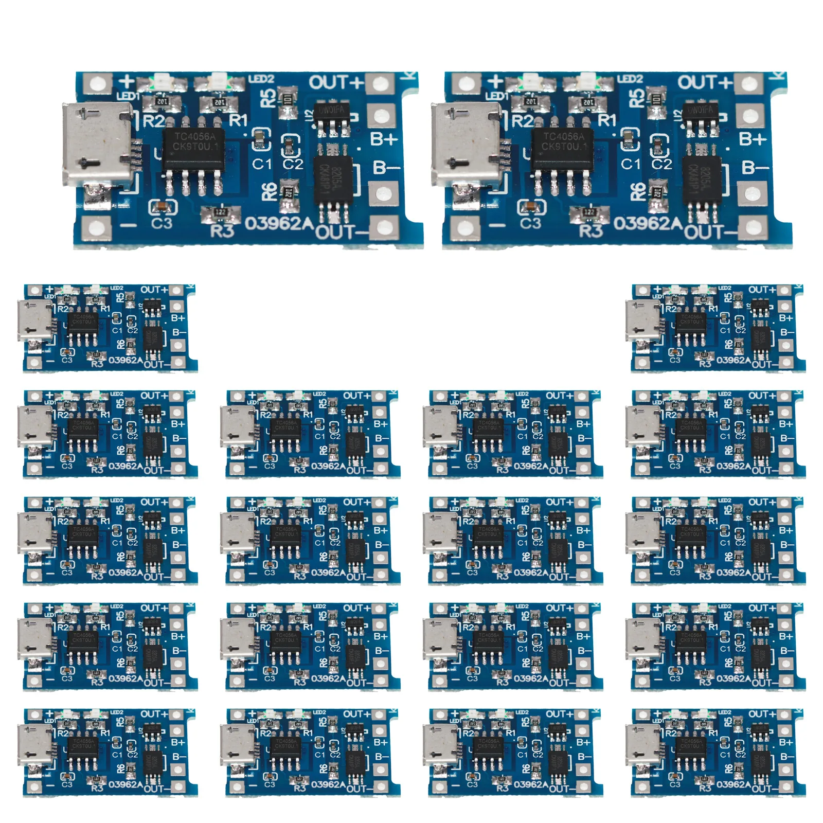 Brand New Charging Module 20x Protection USB 1000mA 1A 2.6*1.7cm 20PCS 5V Batteries Battery Charging Interface
Brand New Charging Module 20x Protection USB 1000mA 1A 2.6*1.7cm 20PCS 5V Batteries Battery Charging Interface