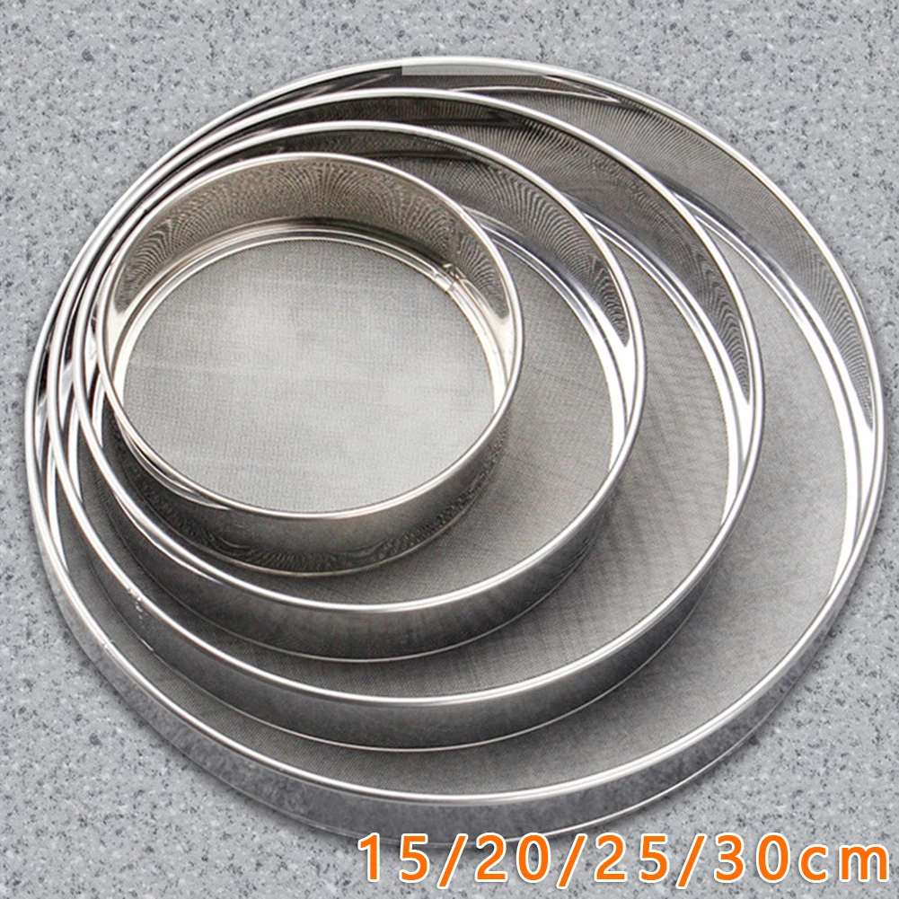 1 Pieces 15-30cm DIY Biscuit Mold Set Round Stainless Steel Flour Sieve Kitchen Fine Mesh Oil Strainer Sifter Sugar Filter
1 Pieces 15-30cm DIY Biscuit Mold Set Round Stainless Steel Flour Sieve Kitchen Fine Mesh Oil Strainer Sifter Sugar Filter