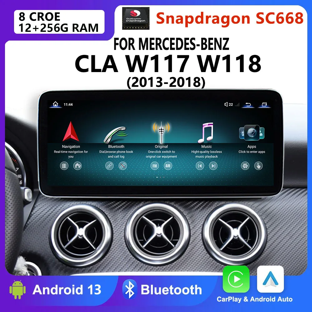 Qualcomm Android 13 для Mercedes Benz CLA W117 W118 2013 до 2018 GPS навигация мультимедийный плеер 8 ядер Carplay сенсорный экран
Qualcomm Android 13 для Mercedes Benz CLA W117 W118 2013 до 2018 GPS навигация мультимедийный плеер 8 ядер Carplay сенсорный экран