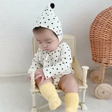 Newborn Baby Romper Soft Cotton Cute Polka Dot Print Jumpsuit Casual Without Hooded Pullover Spring Summer Children Clothes New
Newborn Baby Romper Soft Cotton Cute Polka Dot Print Jumpsuit Casual Without Hooded Pullover Spring Summer Children Clothes New