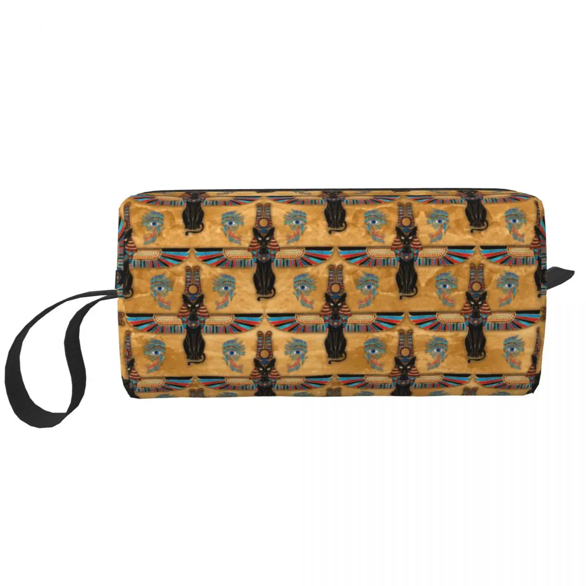Egyptian Cats And Eye Of Horus Pattern Makeup Bags Large Capacity Cosmetic Bag Trendy Outdoor Makeup Organizer Case 
Egyptian Cats And Eye Of Horus Pattern Makeup Bags Large Capacity Cosmetic Bag Trendy Outdoor Makeup Organizer Case