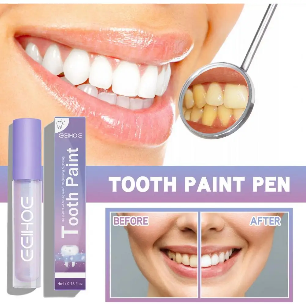 

Teeth Whitening Pen Instant Shining Teeth Pen 4ml Glossy Finish Whitening for Refreshing Oral Care Safe Easy to Use with for A