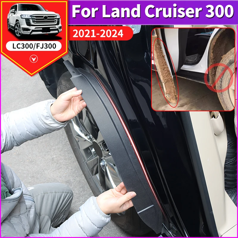 

Suitable for 2021-2024 Toyota Land Cruiser Prado 300 LC300 FJ300 rear wheel fender lining modification accessories 2022 2023