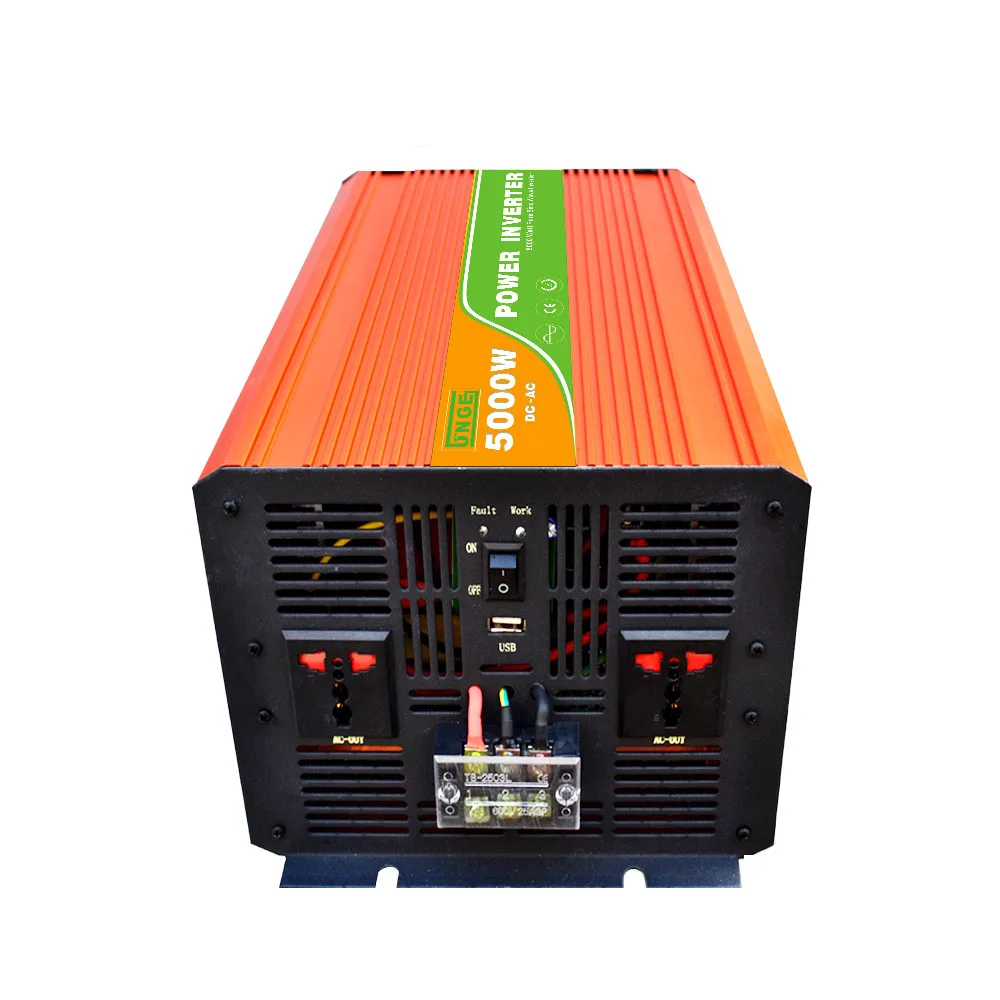 Inverter 24V/48V 220V 5000W 10000W Peaks Pure Sine Wave Power Voltage transformer Inverter Converter with 2 AC Charger
Inverter 24V/48V 220V 5000W 10000W Peaks Pure Sine Wave Power Voltage transformer Inverter Converter with 2 AC Charger