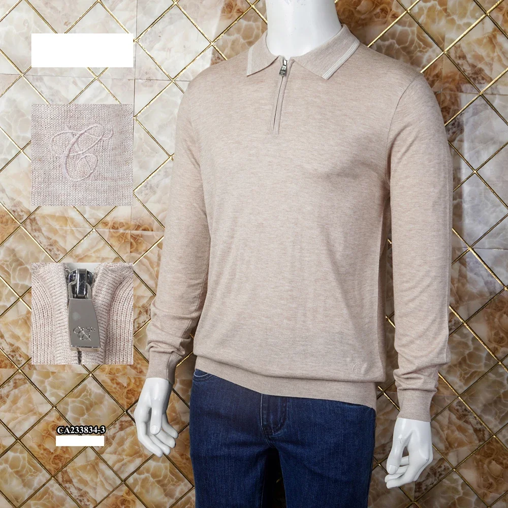 BILLIONAIRE SIJITONGDA Sweater Cashmere men's 2024 new warm autumn winter businessGood quality lapel big size M-5XL
BILLIONAIRE SIJITONGDA Sweater Cashmere men's 2024 new warm autumn winter businessGood quality lapel big size M-5XL