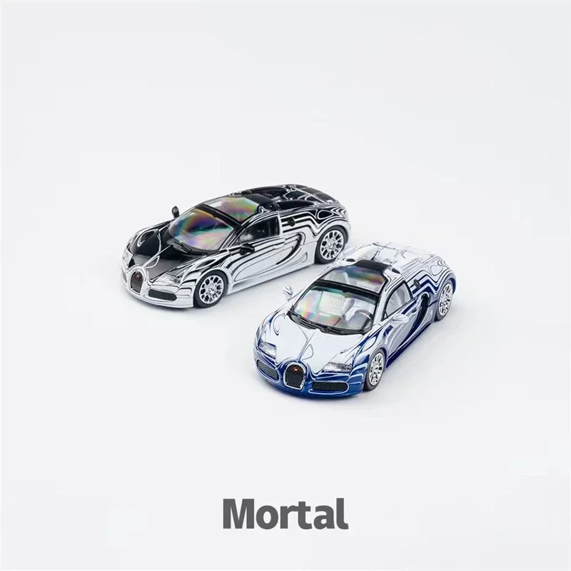 

Mortal 1:64 Bugatti Ceramic Dragon Blue / black White limited500 Diecast Model Car