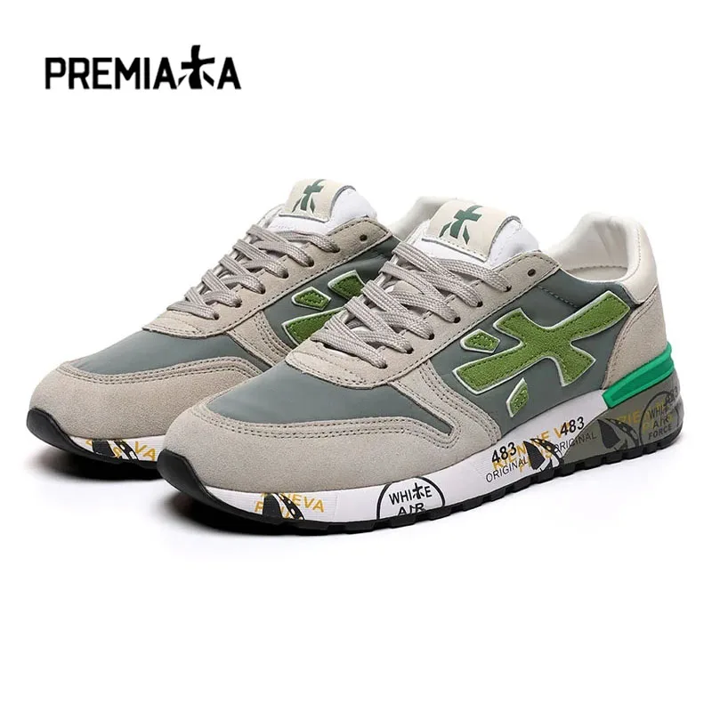 

Premiata Sneakers Original Casual Sports Fashion Luxury Design Breathable Waterproof Multi-color Element Trend Lace-up Shoes