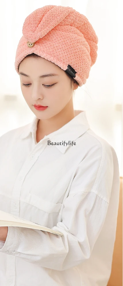 Double Layer Hair-Drying Cap Female Super Water-Absorbing and Quick-Drying Headcloth
Double Layer Hair-Drying Cap Female Super Water-Absorbing and Quick-Drying Headcloth