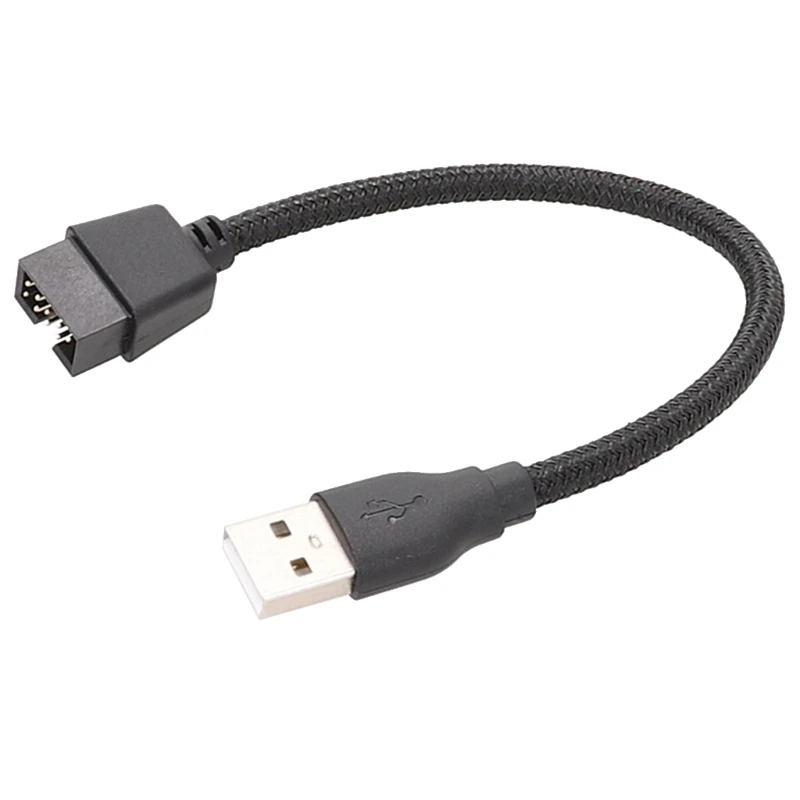 

2023 New 20cm 9Pin Male to External USB A Male Data Extension Cable Enhances Connectivity, Compatible withVarious Devices