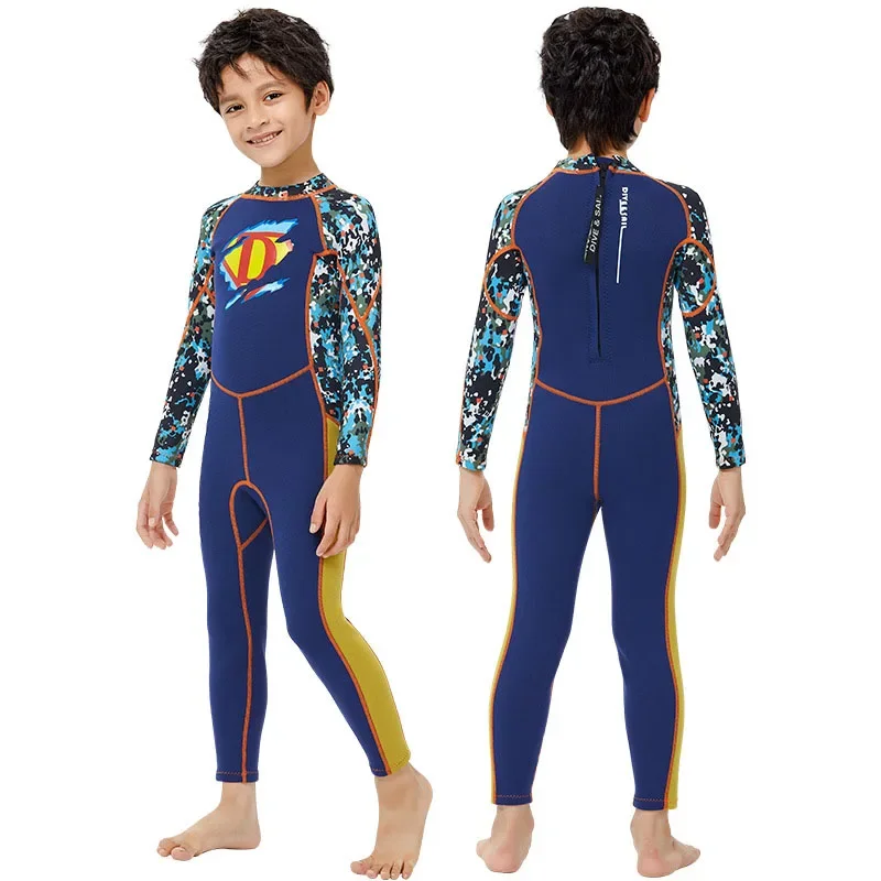 2023 Children's Wetsuit 2.5MM Thermal Swimsuit Boy One-piece Diving Suit Long Sleeve Snorkeling Surfing Sunscreen Jellyfish Suit
2023 Children's Wetsuit 2.5MM Thermal Swimsuit Boy One-piece Diving Suit Long Sleeve Snorkeling Surfing Sunscreen Jellyfish Suit