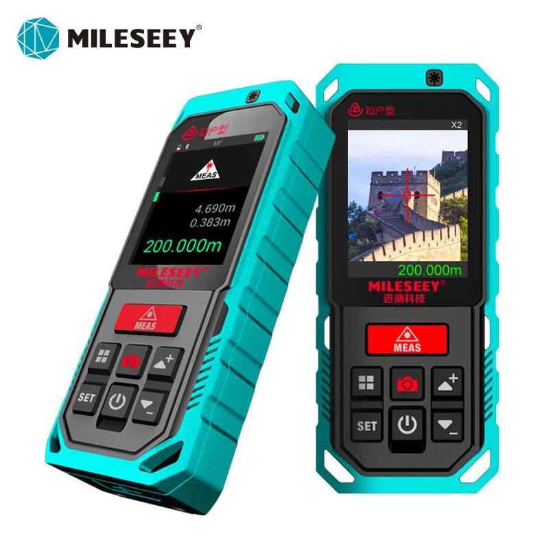 

Mileseey S2 Bluetooth Laser Rangefinder 60/80/100m Laser tape Rechargerable Handheld Laser Distance Measure