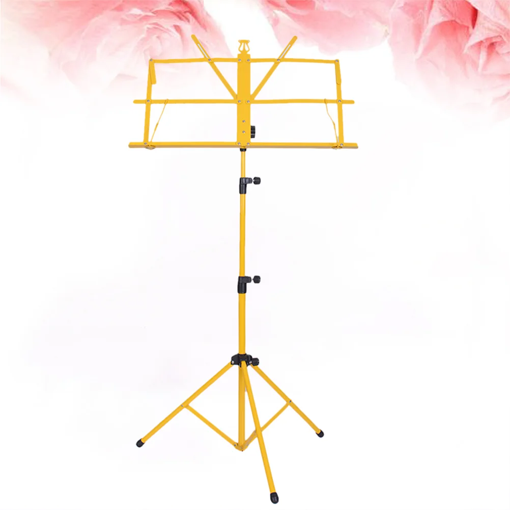 Yellow Folding Sheet Tripod Stand Metal Stand Holder Collapsible Adjustable Sheet Clip Holder Suitable for School and Choirs
Yellow Folding Sheet Tripod Stand Metal Stand Holder Collapsible Adjustable Sheet Clip Holder Suitable for School and Choirs