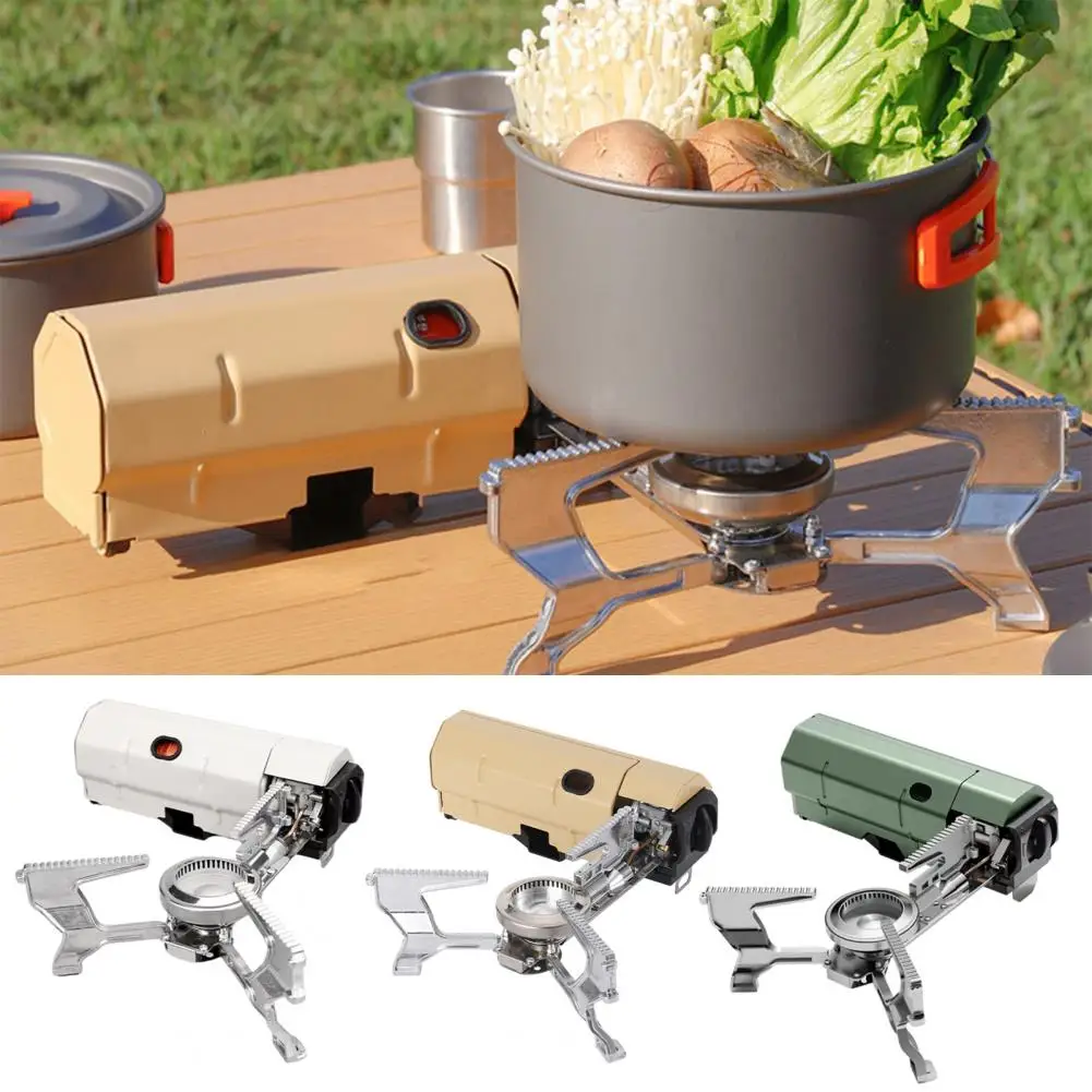 Camping Gas Stove Flame Intensity Adjustable Wind-proof Portable Travel Use Picnic Burner 2600W Folding Stove for Outdoor Hiking
Camping Gas Stove Flame Intensity Adjustable Wind-proof Portable Travel Use Picnic Burner 2600W Folding Stove for Outdoor Hiking