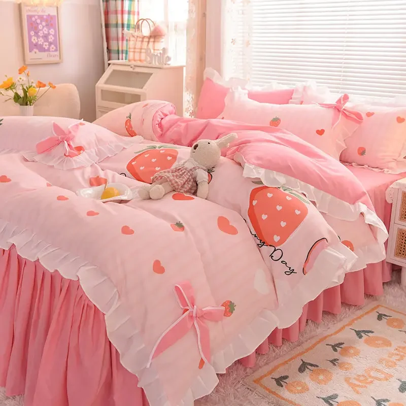 Bed Sheet Set Arctic Velvet Summer Lotus Leaf Lace Solid Color Four-Piece Pillowcase Bed Sheet Quilt Cover Quilt Cover 200*230cm
Bed Sheet Set Arctic Velvet Summer Lotus Leaf Lace Solid Color Four-Piece Pillowcase Bed Sheet Quilt Cover Quilt Cover 200*230cm