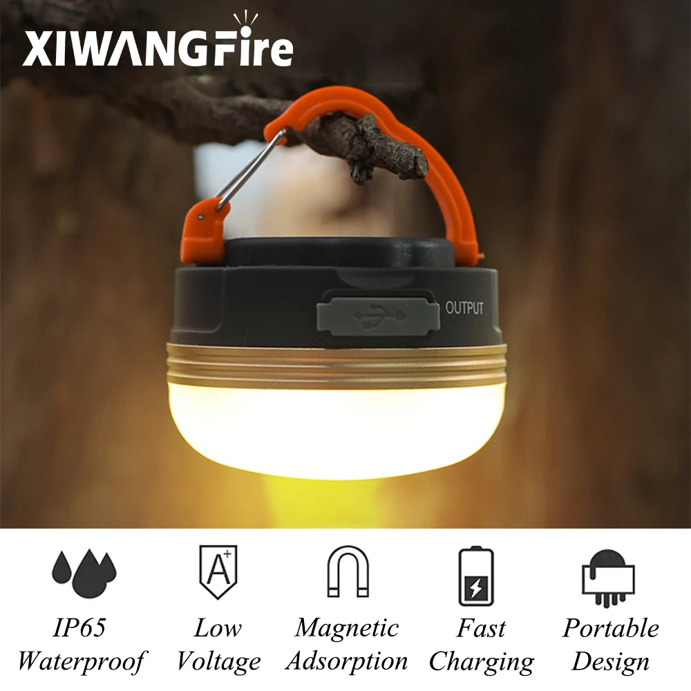 USB Rechargeable Portable Flashlight 1800mAh Camping equipment Lights LED Lantern Table lamp Outdoor Hiking Night Hanging
USB Rechargeable Portable Flashlight 1800mAh Camping equipment Lights LED Lantern Table lamp Outdoor Hiking Night Hanging