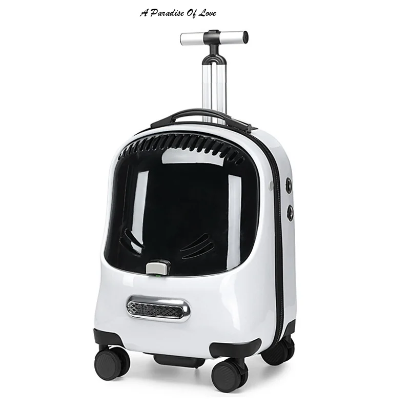 Pet Trolley Cat Carrier Can Be Carried and Pulled with Universal Wheels, and the Trolley is Convenient for Animals to Go Out
Pet Trolley Cat Carrier Can Be Carried and Pulled with Universal Wheels, and the Trolley is Convenient for Animals to Go Out