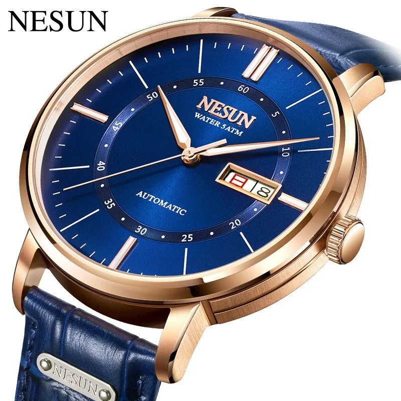 

Nesun For Men Watch Automatic Business Wristwatch Sapphire Crystal Japan Miyota Mechanical Movement Date Week Reloj Hombre Saati