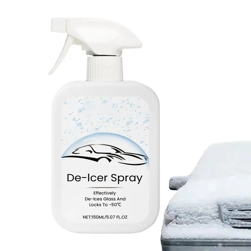 

Car Windshield Cleaner 150ml Ice Melt Spray Agent Window Defroster Windshield Glass Defroster Snow Melting And Deicing Agent