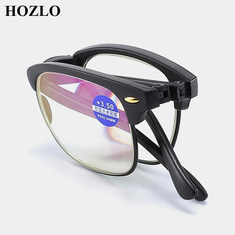 

Rivets Folding TR Reading Glasses for Men Women Anti Blue Ray Foldable Spectacles Magnifier +1.0 +1.5 +2.0 +2.5 +3.0 +3.5 +4.0