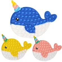 Whale Shaped Bubble Fidget Toy Push Popper Stress Sensory Toy Relief Antistress Simple Hand Game Toys for Children
Whale Shaped Bubble Fidget Toy Push Popper Stress Sensory Toy Relief Antistress Simple Hand Game Toys for Children