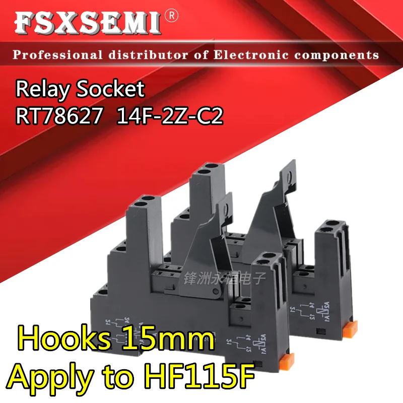 5pcs Relay Socket RT78627 14F-2Z-C2 JQX-14F-2 Apply to HF115F JQX-115F Hooks 15mm 8 hole sockets 
5pcs Relay Socket RT78627 14F-2Z-C2 JQX-14F-2 Apply to HF115F JQX-115F Hooks 15mm 8 hole sockets