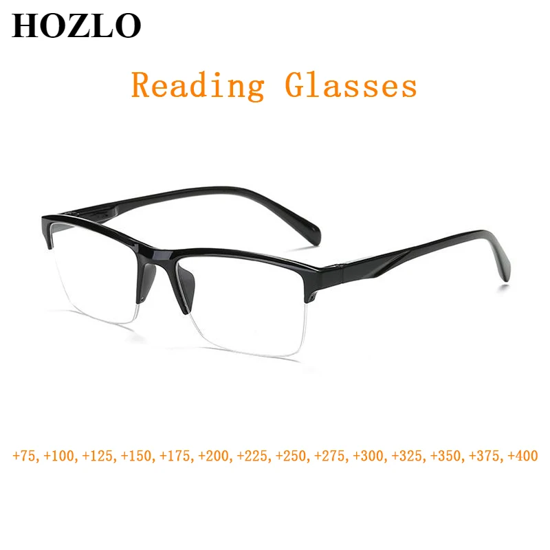 

Retro Black Semirim Reading Glasses Women Men Presbyopic Eyeglasses Magnifier Hyperopia Spectacles For Sight +0.75,+1.0~+4.0