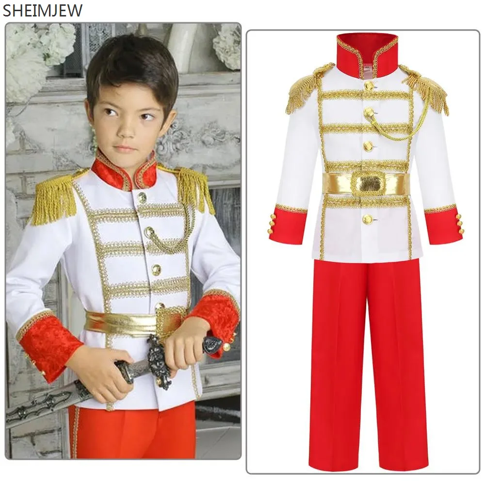 

2024 Children's Day Party Dresses Ins Carnival Prince Charming Performance Costume Halloween Children's Day Role Play Suit